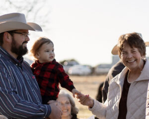 Guests at Texas wedding