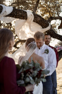 outdoors Texas wedding ceremony