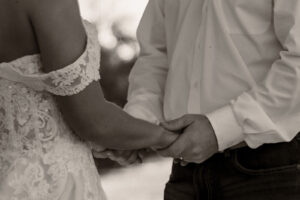 outdoors Texas wedding ceremony