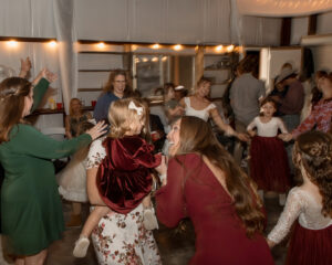 guests dancing at Texas wedding reception