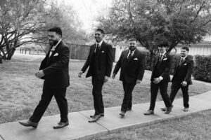 Groom and groomsmen