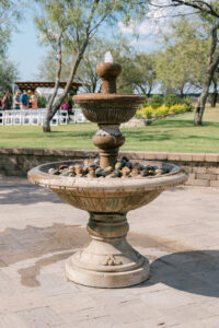 Fountain at Deerfield Estates wedding venue