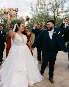 Bridal party outdoors at Deerfield Estates venue in Waco