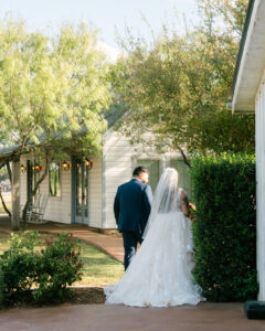 Bride and groom during bridal portraits