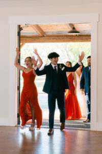 Wedding reception entrances