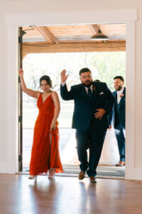 Wedding reception entrances