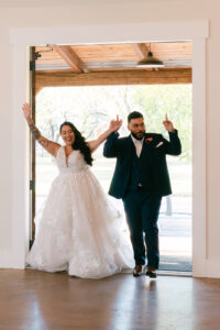 Wedding reception entrances