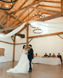 First dance at wedding reception