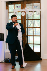 Best Man giving wedding speech