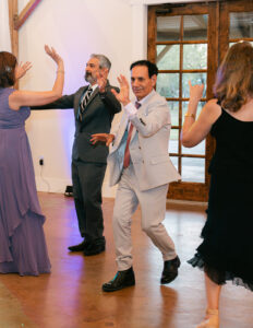 Guests dancing at wedding