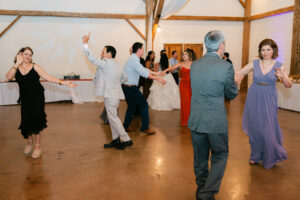 Guests dancing at wedding