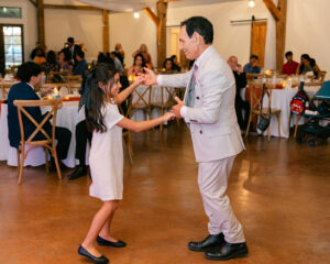 Guests dancing at wedding