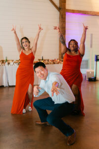 Guests dancing at wedding