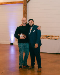 Garter toss with football