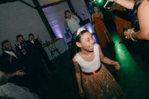 Guests dancing at reception