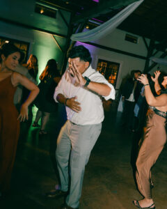 Guests dancing at reception