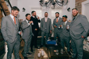 Callie + Al Groom and groomsmen