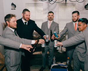 Callie + Al Groom and groomsmen