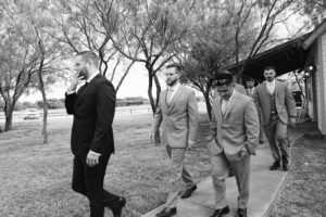Callie + Al Groom and groomsmen