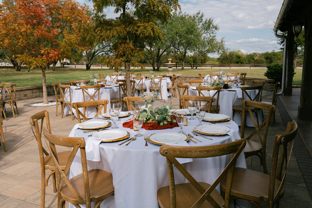 reception tables