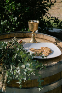 Callie + Al Ceremony chalice and crackers