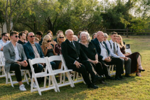 Callie + Al Guests at wedding ceremony