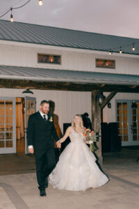 Callie + Al Bride and groom entrance to reception