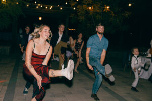 Callie + Al Guests dancing at wedding ceremony