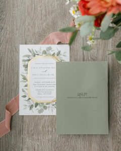 Callie + Al Wedding invitation